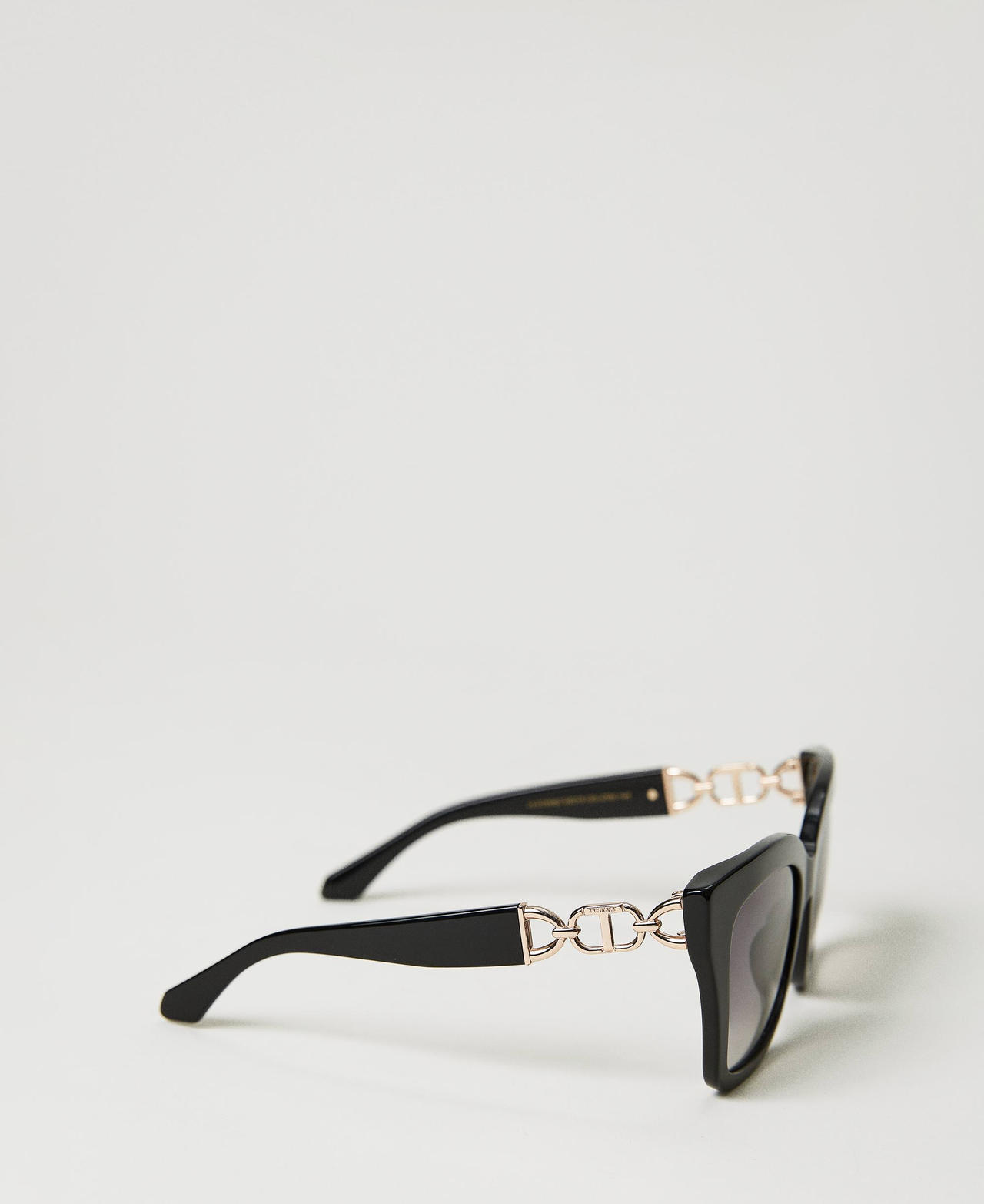 Scee by twin set Occhiali da sole cat-eye con morsetto Offerte speciali
