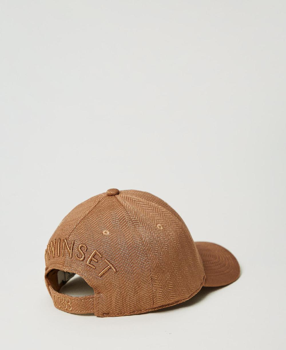 Scee by twin set Cappello da baseball in tessuto scuba Offerta settimanale