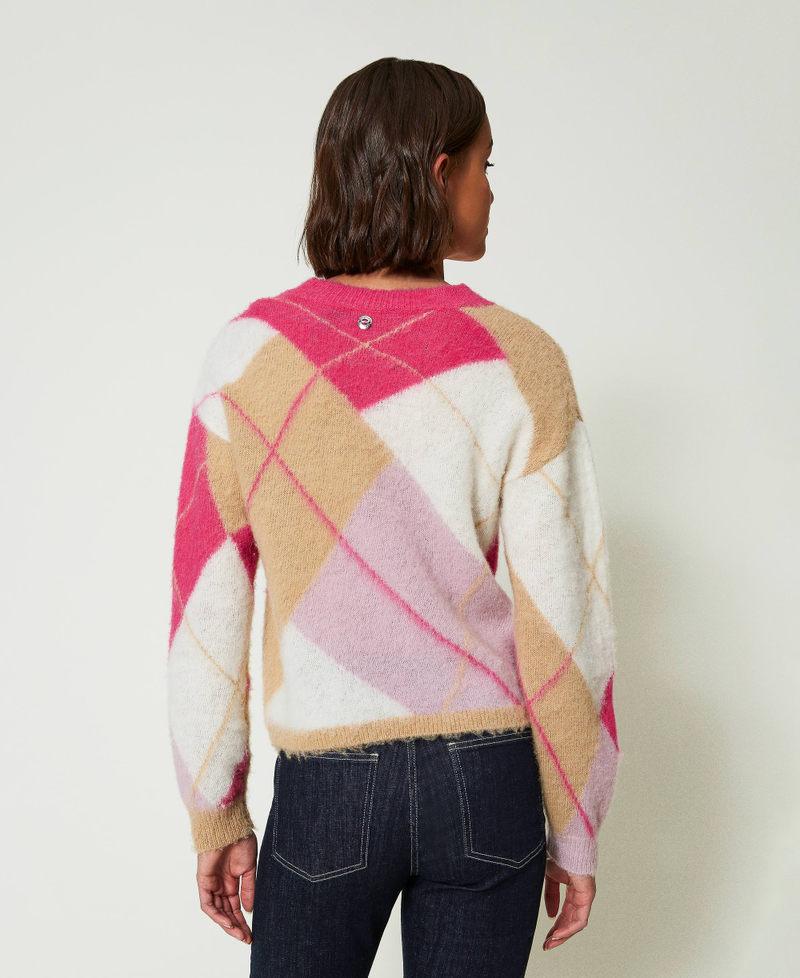Scee by twin set Maglia jacquard argyle in misto lana Only for today