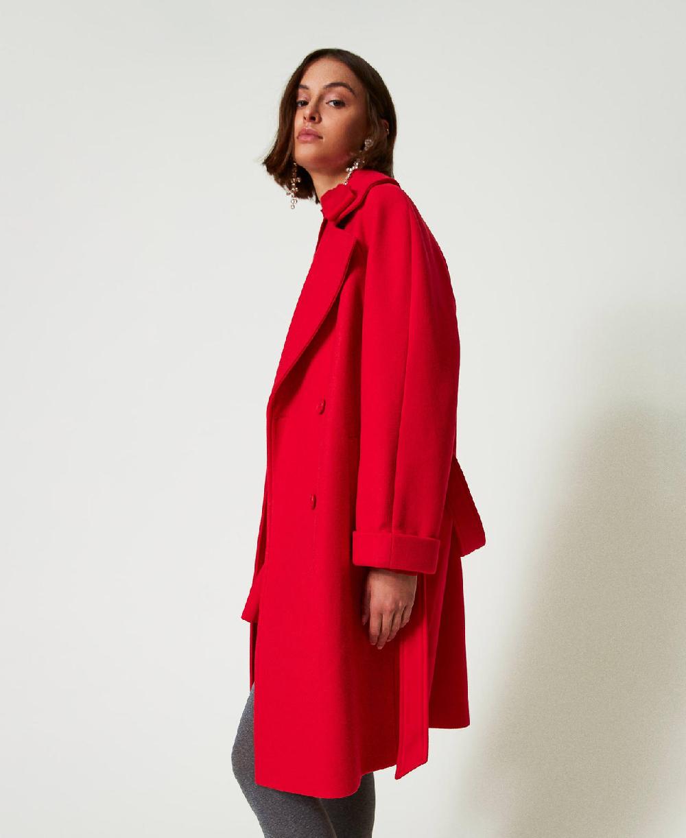 Scee by twin set Cappotto doppiopetto in panno Super sconto