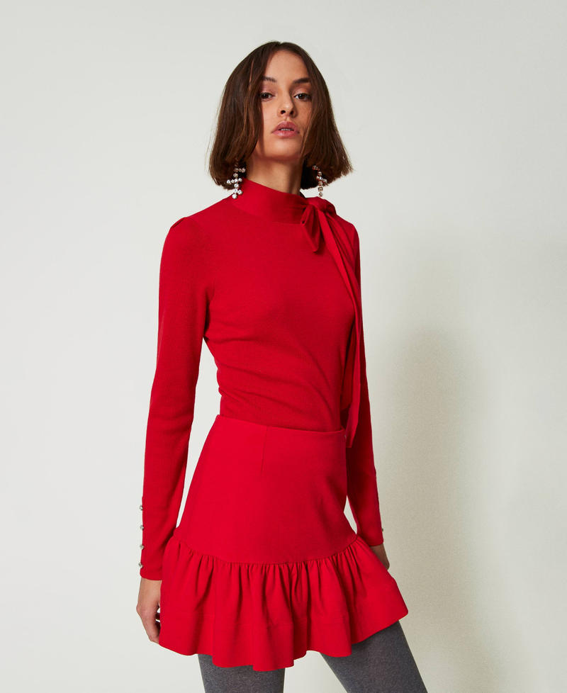 Scee by twin set Minigonna con balza 50% di sconto con spedizione gratuita