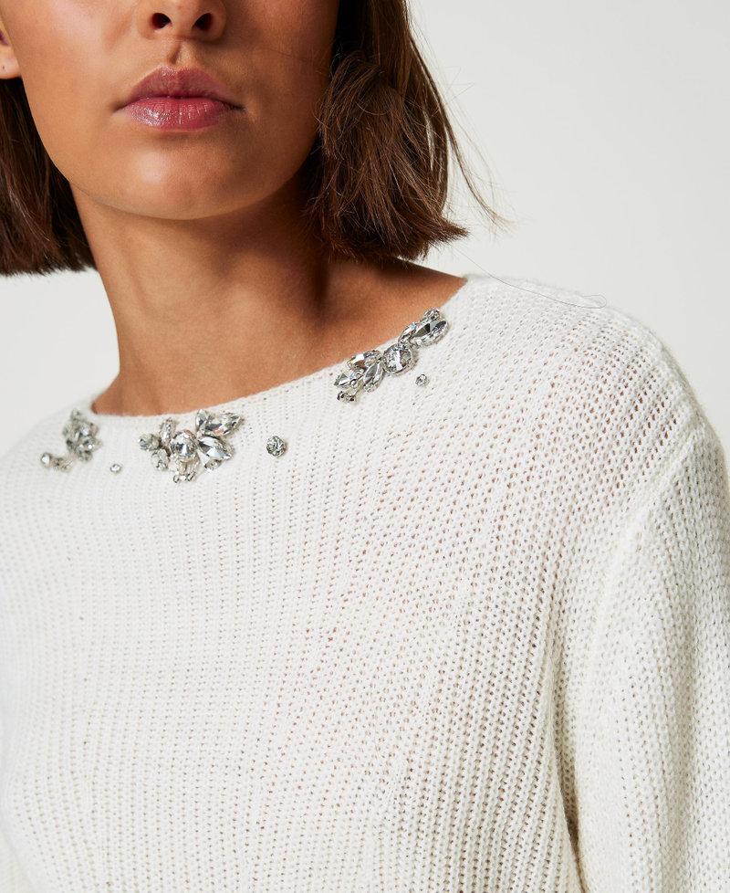 Scee by twin set Maglia con ricami fatti a mano Duty-free