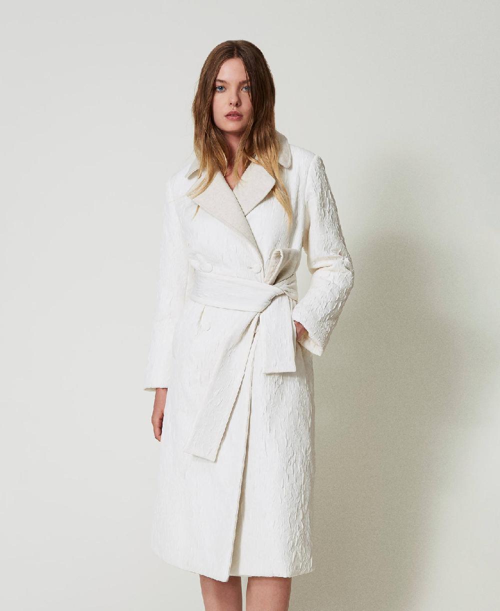 Scee by twin set Cappotto doppiopetto goffrato Sconti questo mese