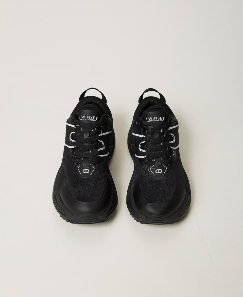 Scee by twin set Sneakers Fessura a righe con logo a contrasto Acquista Ora