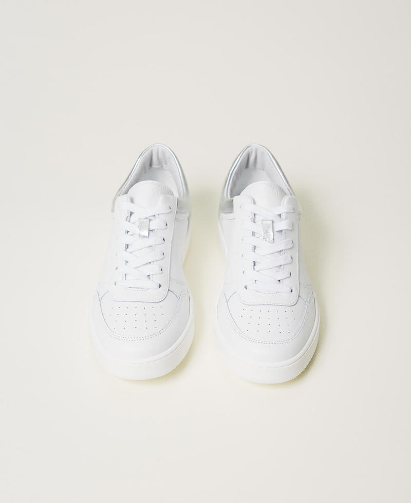 Scee by twin set Sneakers in pelle con inserti laminati Promozione Limitata