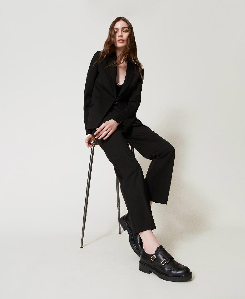 Scee by twin set Scarpe in pelle con cinturini Fino Al -60%