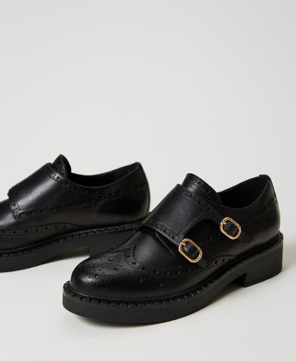 Scee by twin set Scarpe in pelle con cinturini Fino Al -60%