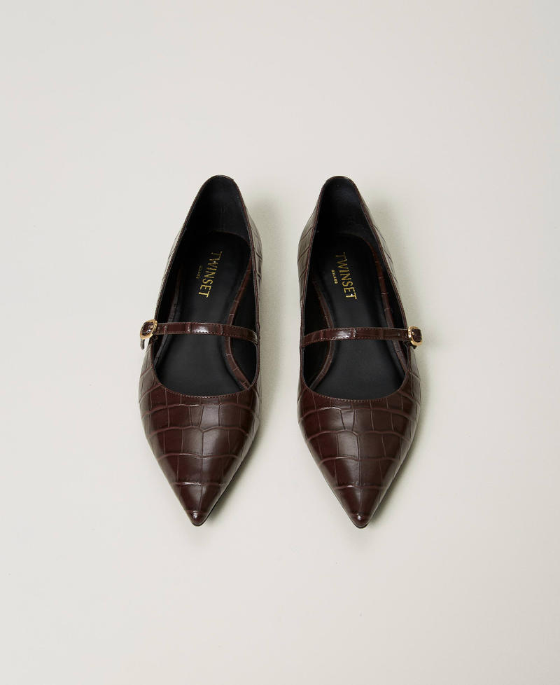 Scee by twin set Ballerina a stampa cocco Shopping Online