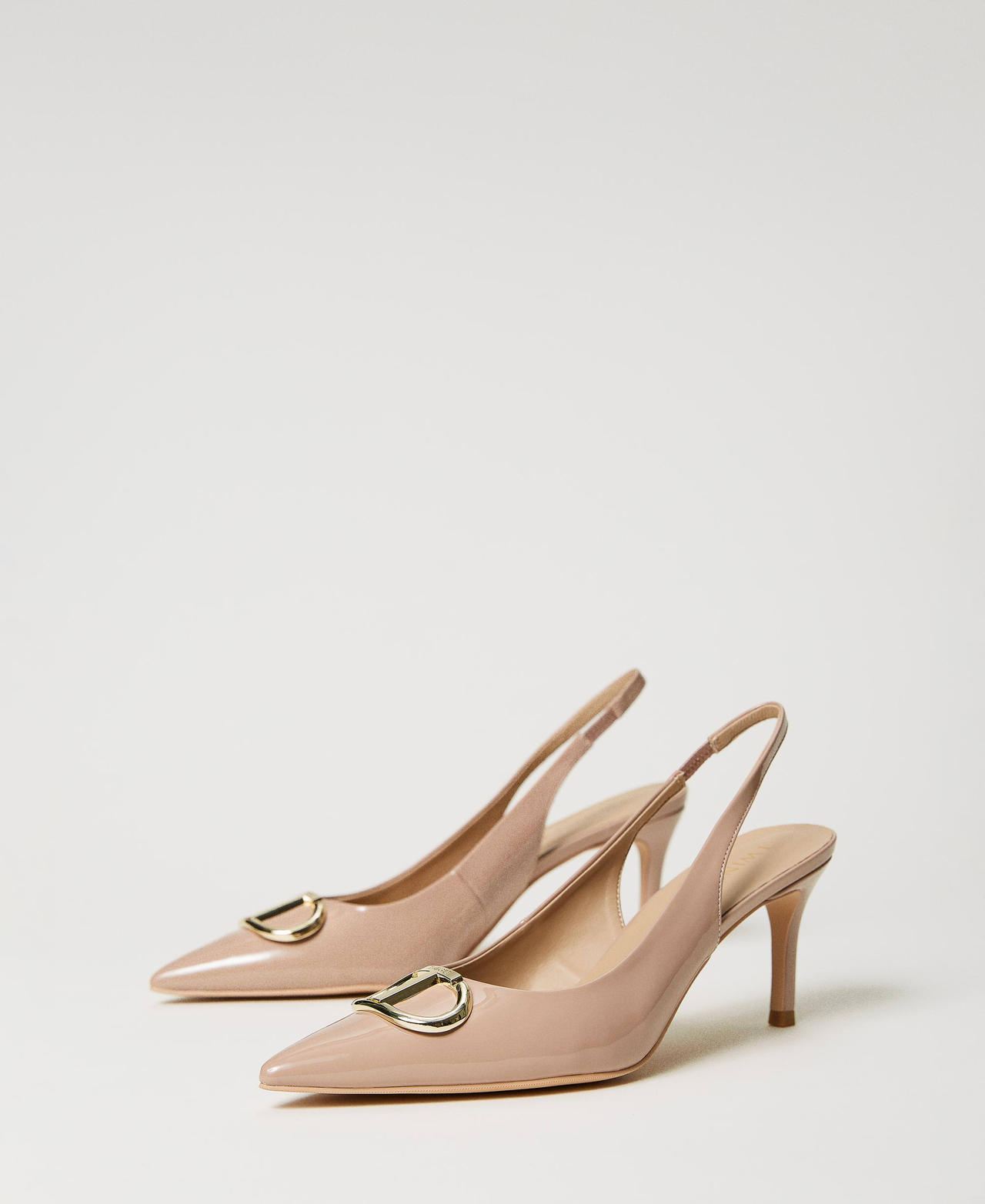 Scee by twin set Décolleté sling back in vernice Sottocosto