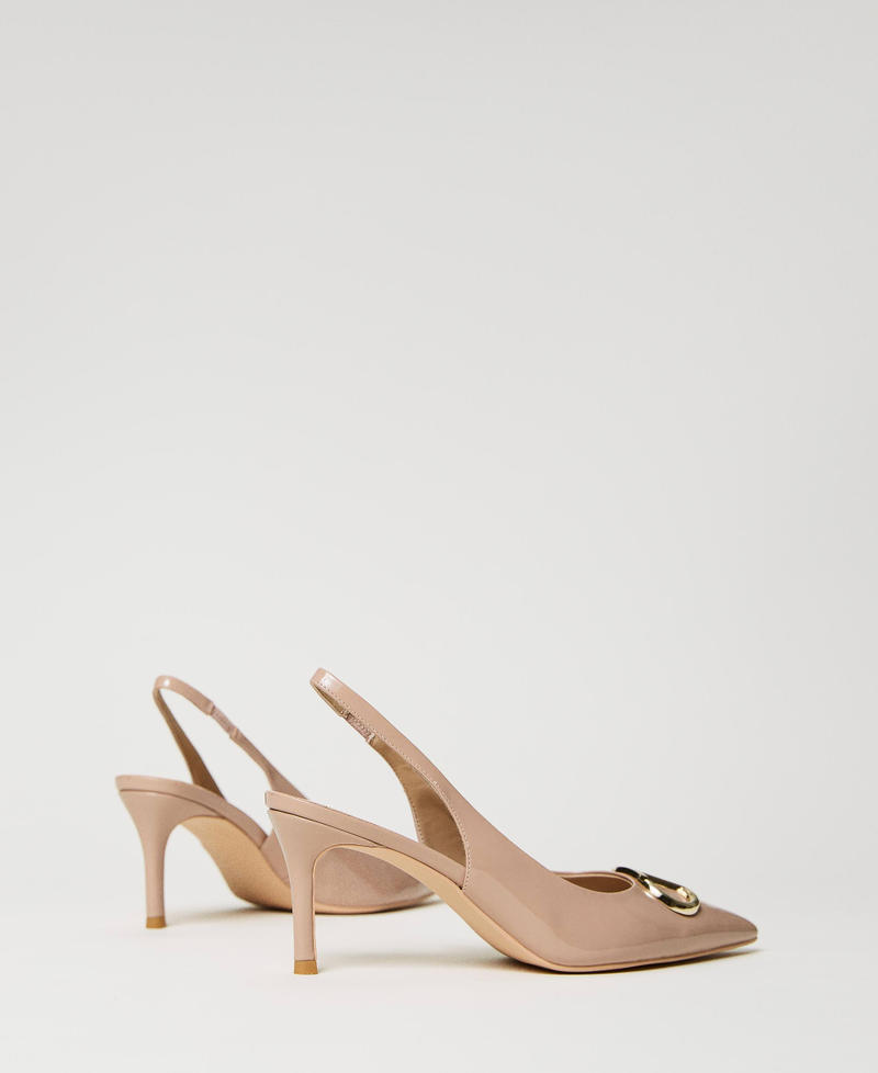 Scee by twin set Décolleté sling back in vernice Sottocosto