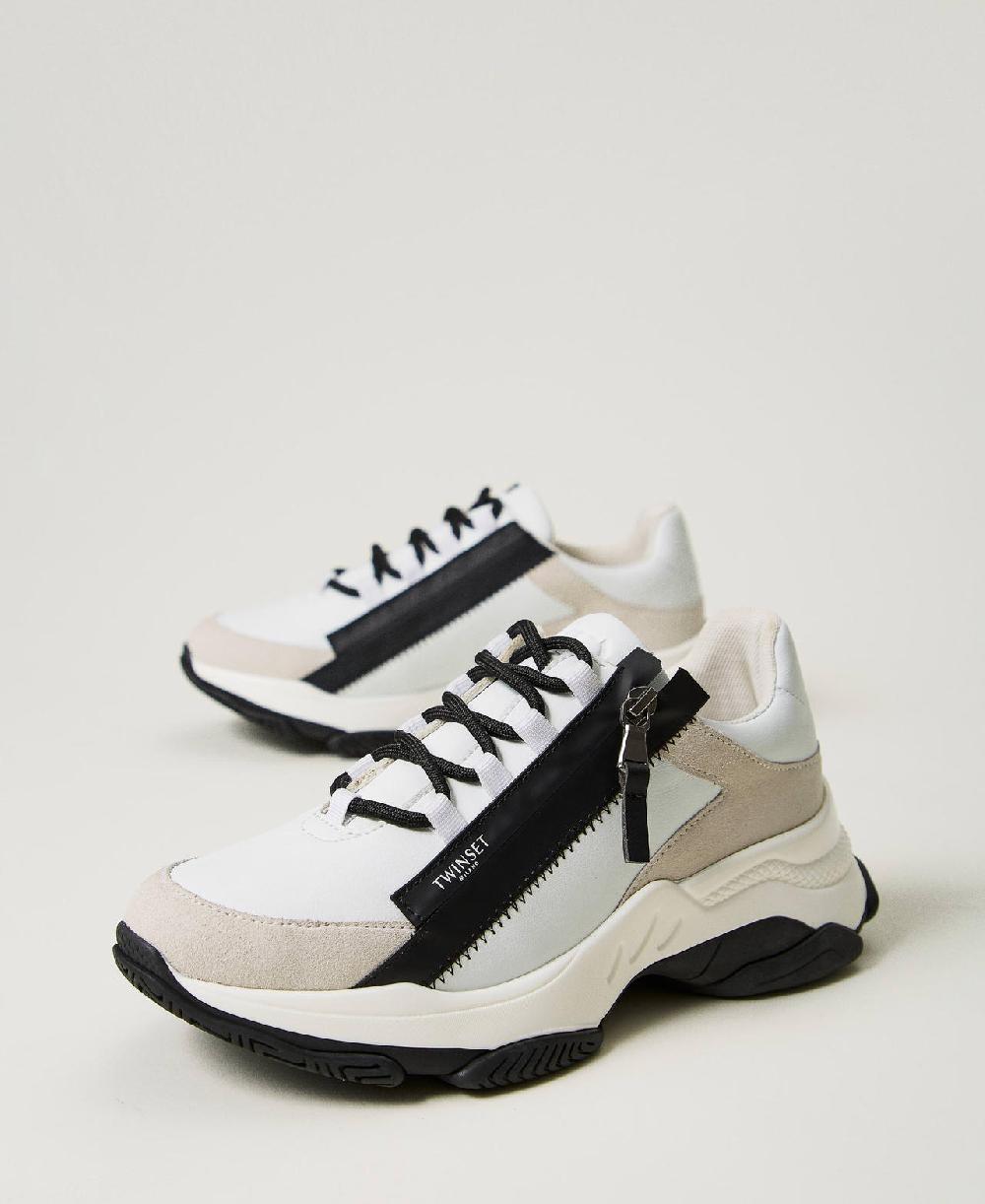 Scee by twin set Sneakers running con zip Convenienza