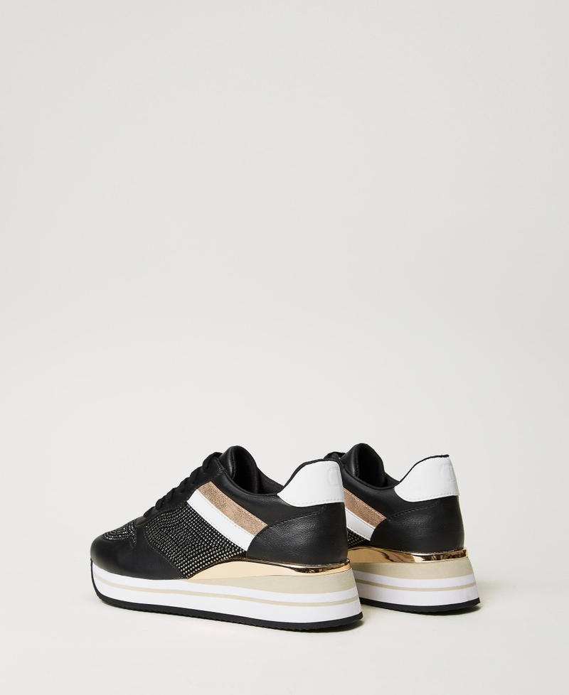 Scee by twin set Sneakers running con strass Sconto