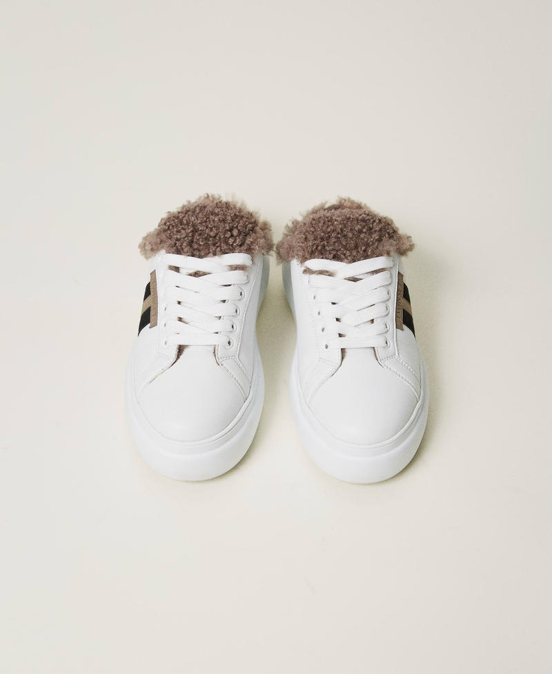 Scee by twin set Sneakers slide con faux fur Negozio