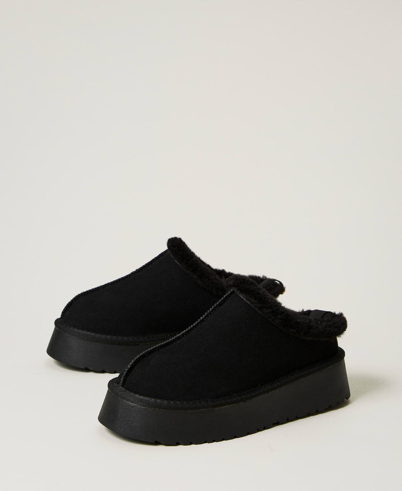 Scee by twin set Scarpe sabot con faux fur Negozio online di fabbrica