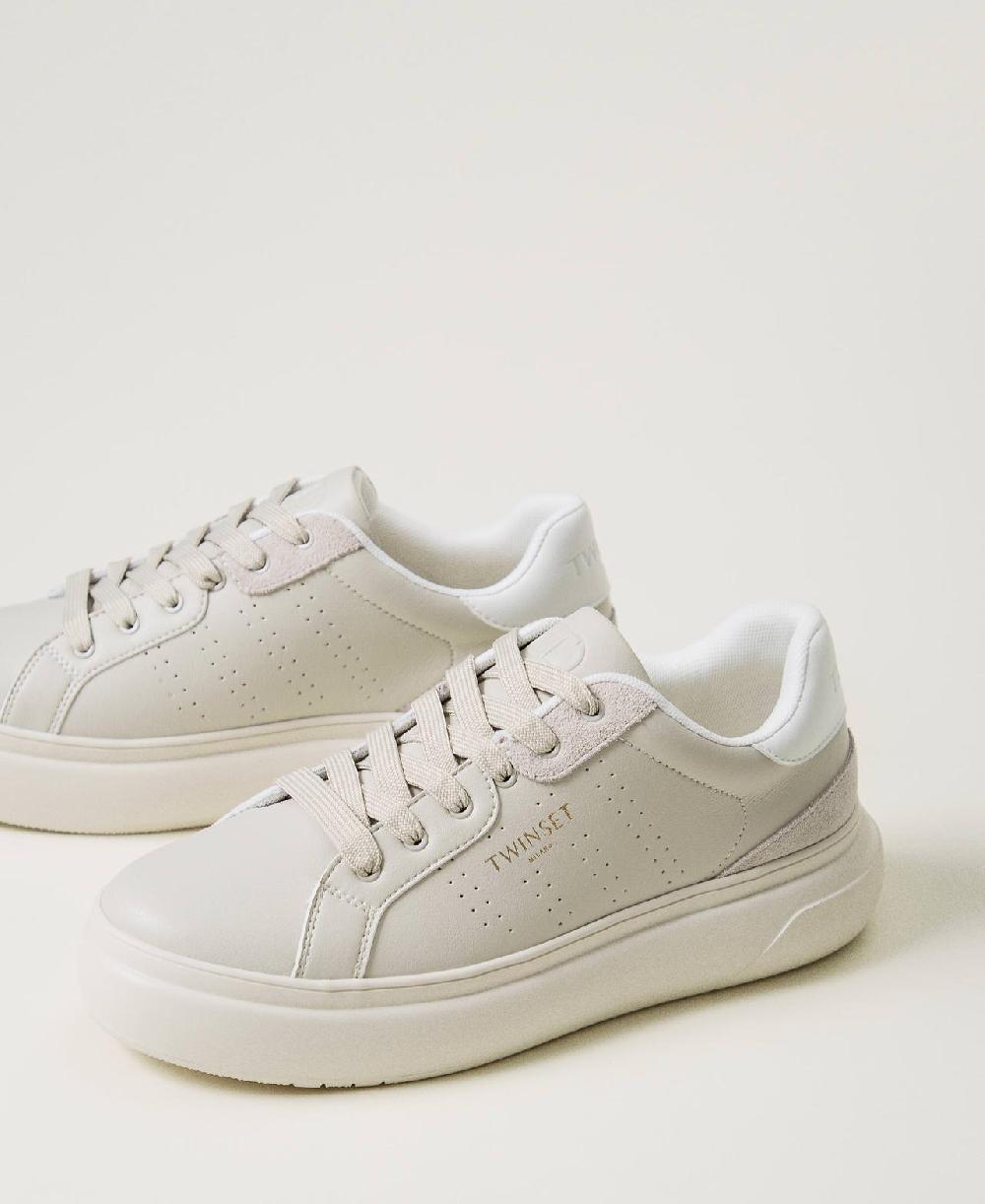 Scee by twin set Sneakers traforate con logo Grande vendita