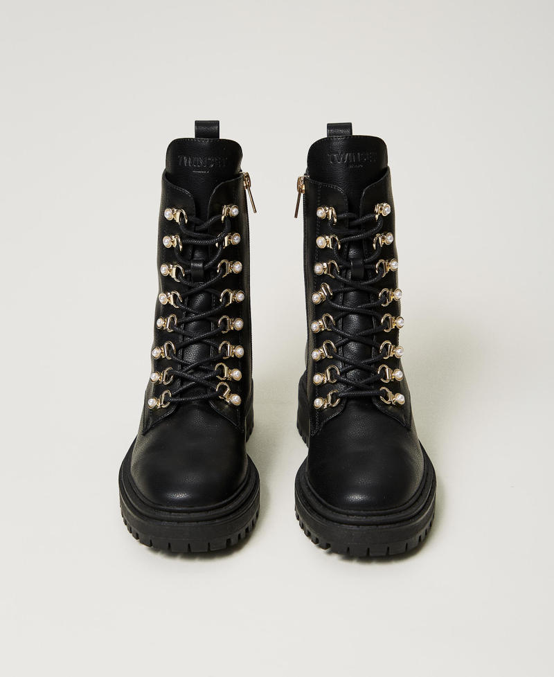 Scee by twin set Anfibi trekking con perle Flash Sale