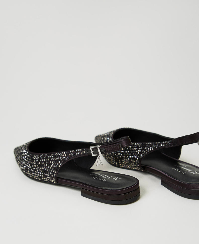 Scee by twin set Ballerine sling back con strass Offerta esclusiva