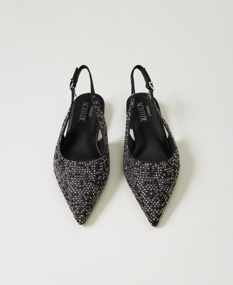 Scee by twin set Ballerine sling back con strass Offerta esclusiva