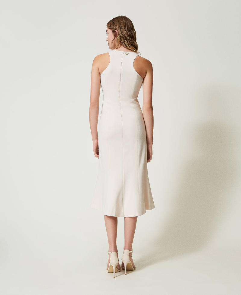 Scee by twin set Abito longuette con scollatura all'americana Offerte esclusive