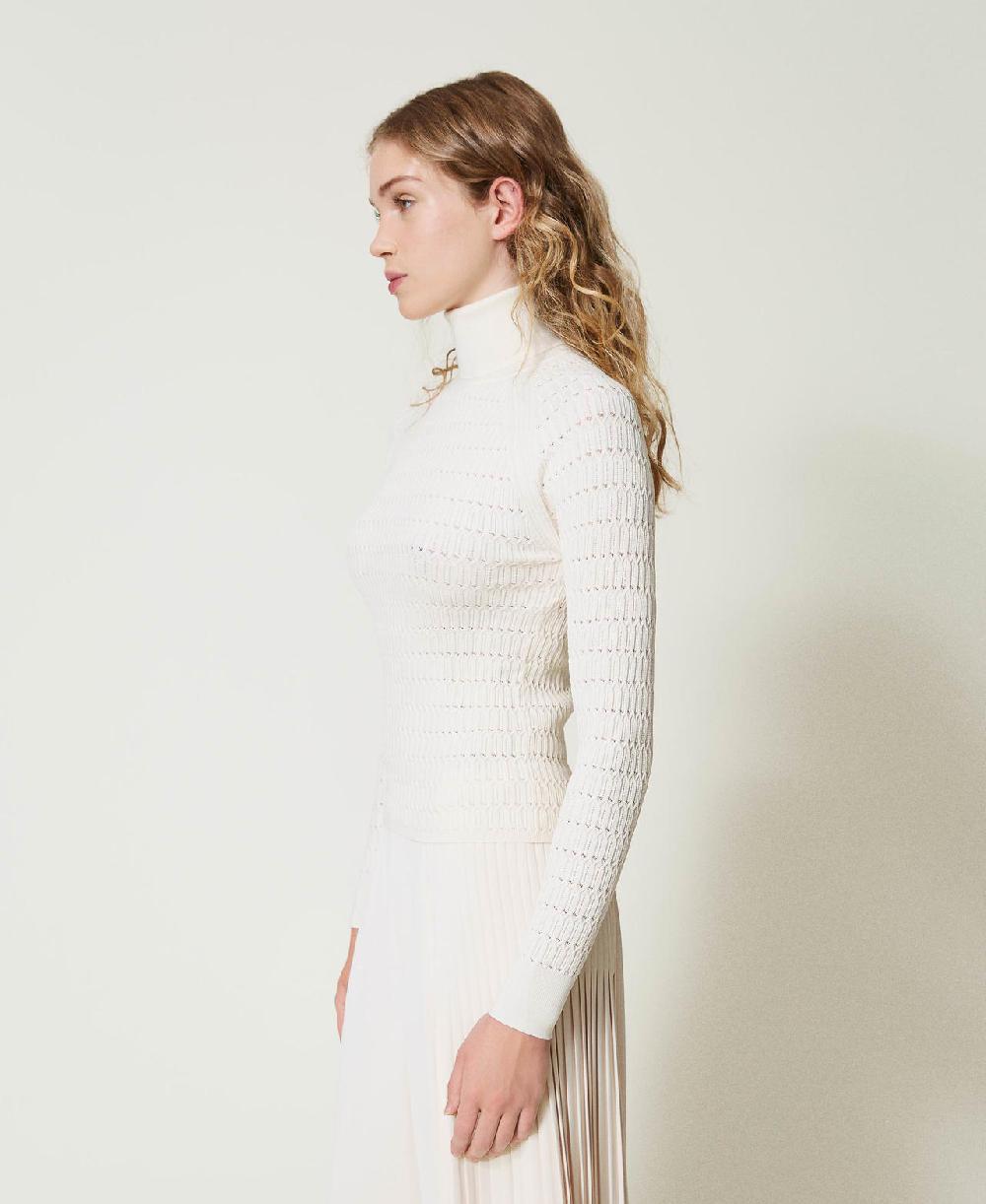 Scee by twin set Maglia fitted a collo alto Lightning offer