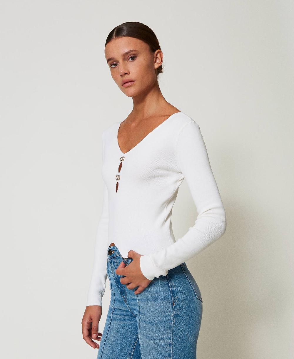 Scee by twin set Maglia doppio uso con Oval T Nuovi prodotti