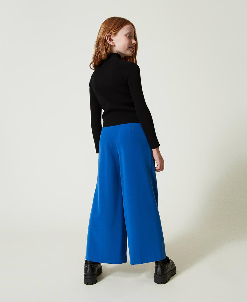 Scee by twin set Pantaloni a palazzo in flanella Offerte stagionali