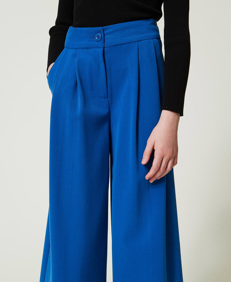 Scee by twin set Pantaloni a palazzo in flanella Offerte stagionali