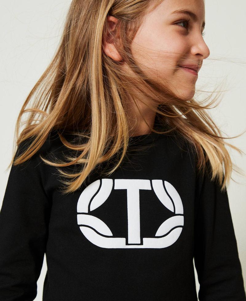 Scee by twin set T-shirt cropped con logo gommato Comprane uno, ottenene uno gratis