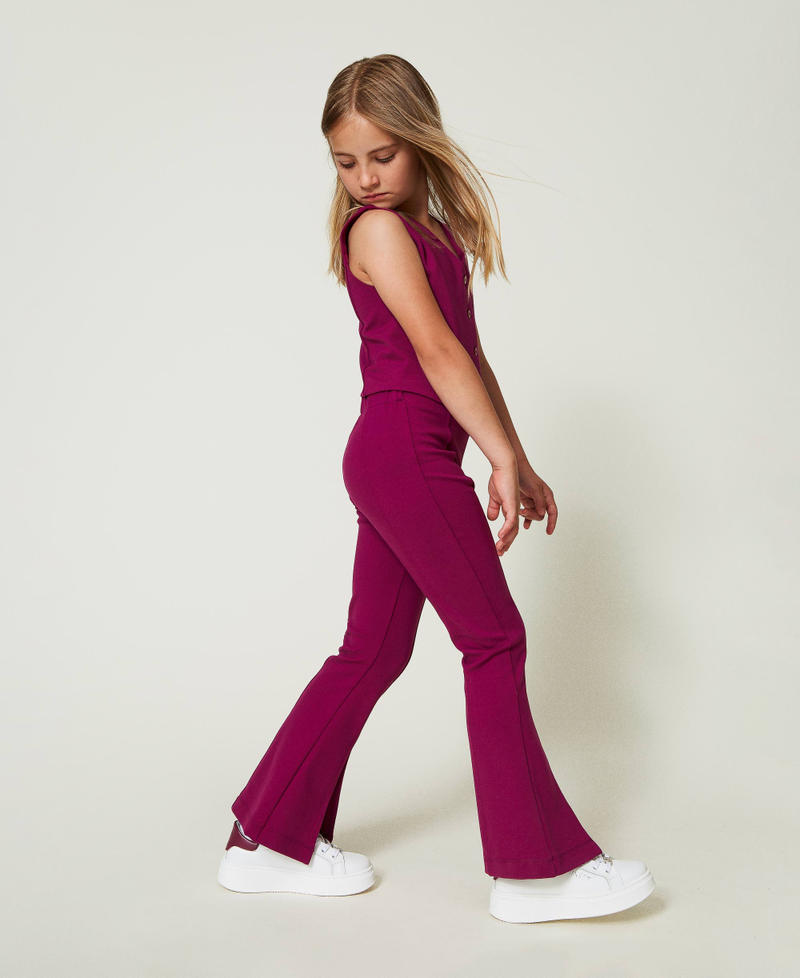 Scee by twin set Pantaloni flare con spacco Rilascio limitato