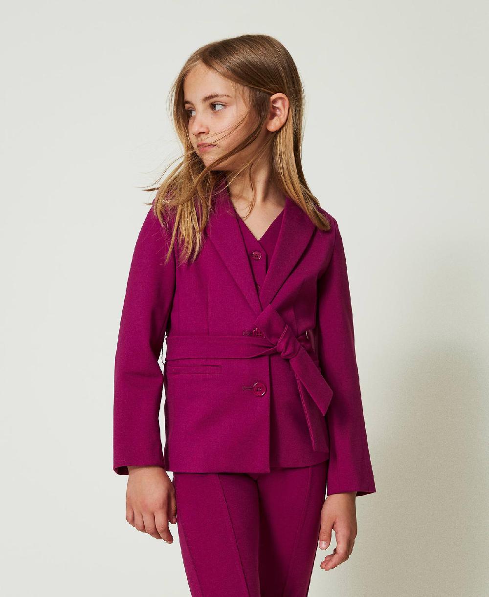 Scee by twin set Giacca blazer monopetto con cintura Ultimi tre giorni