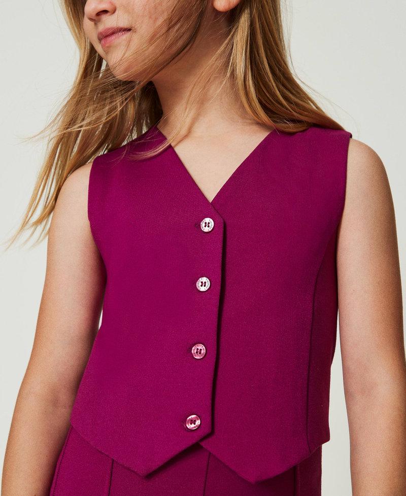 Scee by twin set Gilet monopetto con bottoni in tono ACQUISTA ORA