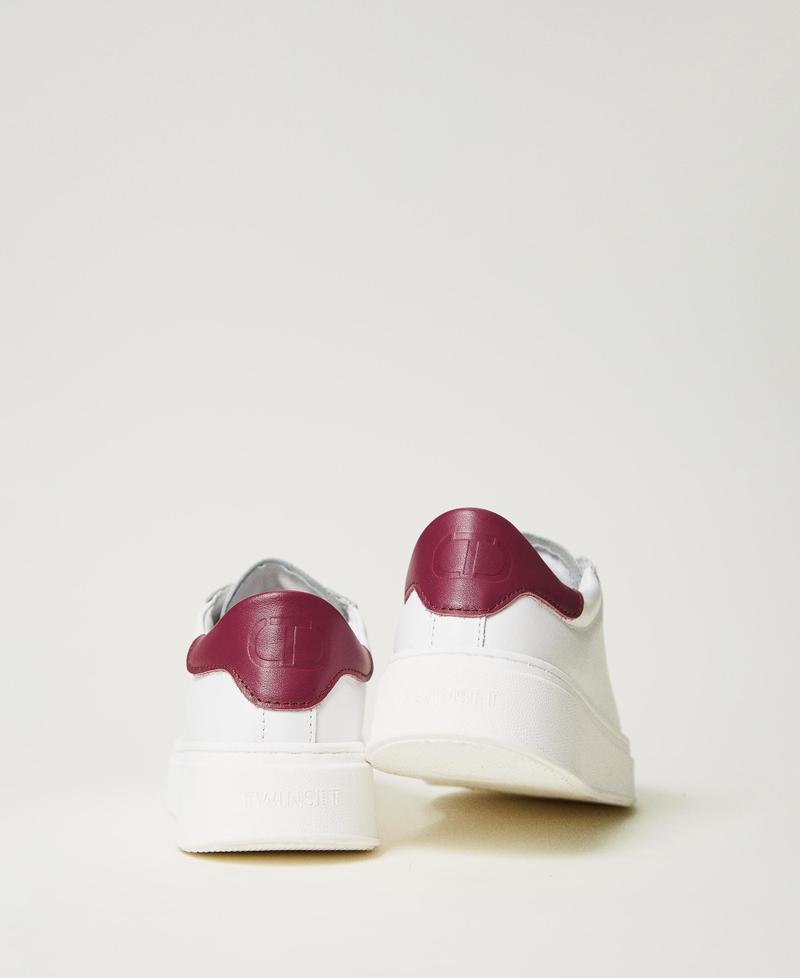 Scee by twin set Sneakers in pelle con logo Latest stili