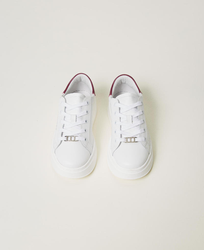 Scee by twin set Sneakers in pelle con logo Latest stili
