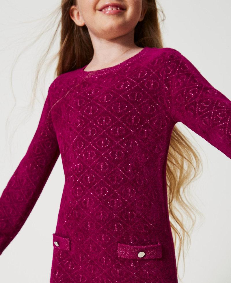 Scee by twin set Abito corto in maglia jacquard con Oval T Ultimo giorno