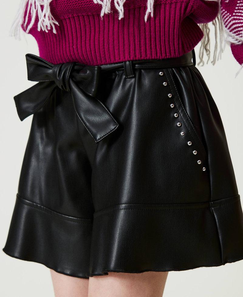 Scee by twin set Shorts flare con borchie Promozione temporanea