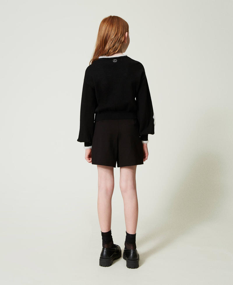 Scee by twin set Maglia con fiori a intarsio Super sconto