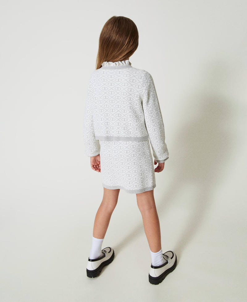 Scee by twin set Giacca in maglia jacquard con Oval T Esporta salva