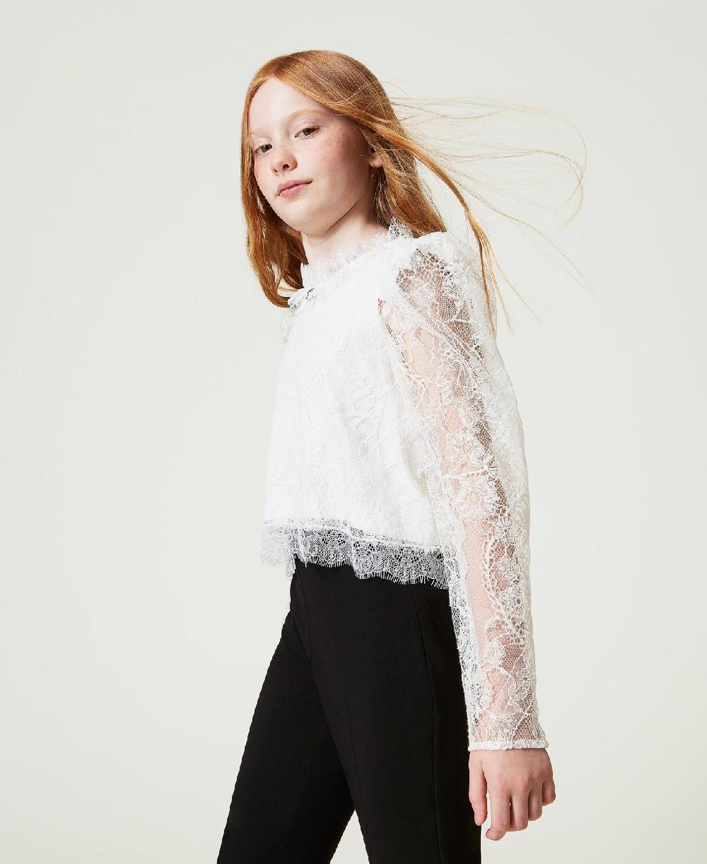 Scee by twin set Blusa in pizzo Valenciennes 2025