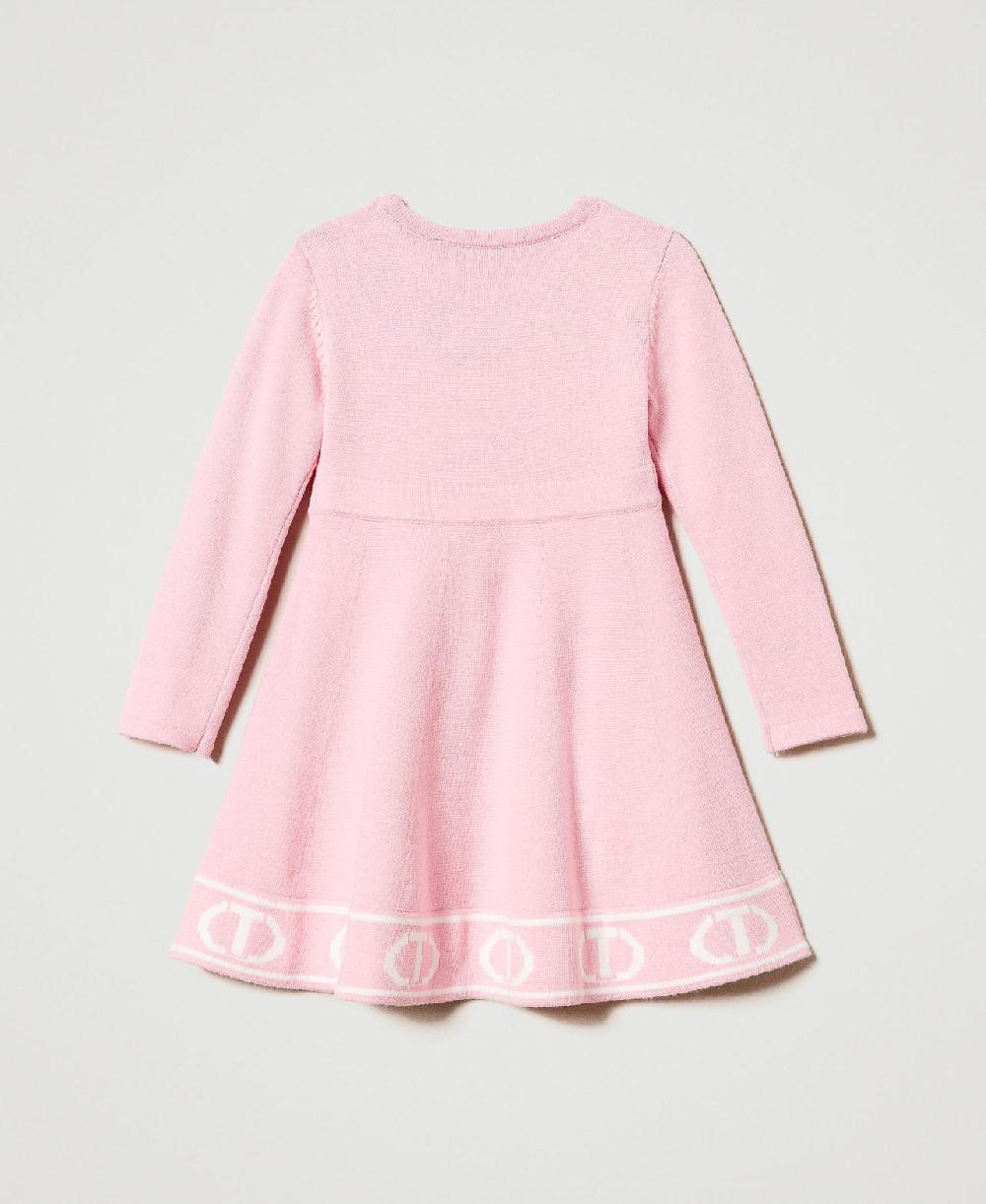 Scee by twin set Abito corto in maglia con Oval T jacquard Italia