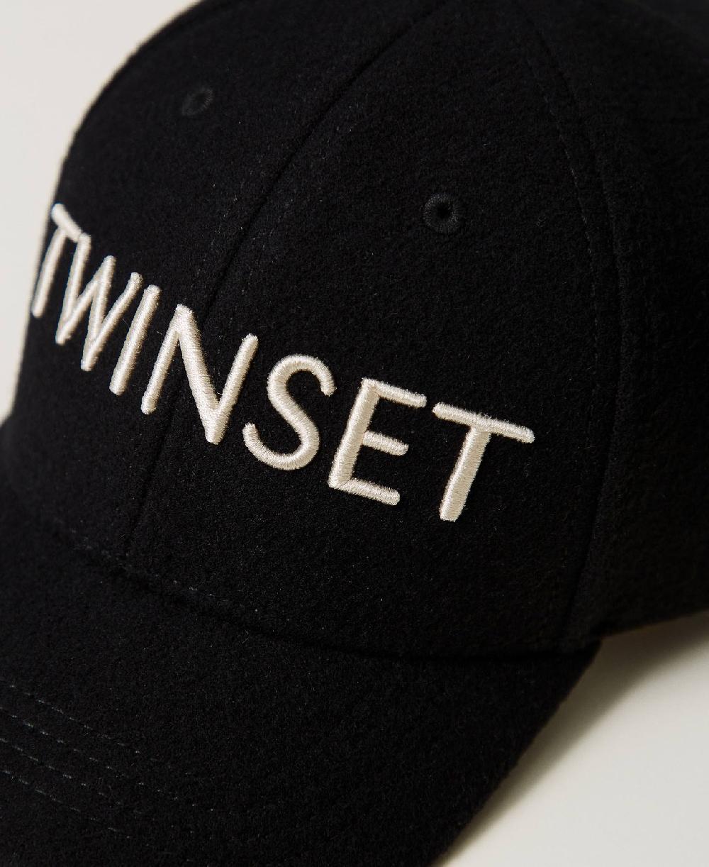 Scee by twin set Cappello da baseball in panno con logo In Linea