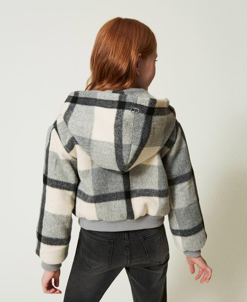 Scee by twin set Bomber in panno check Nuovo