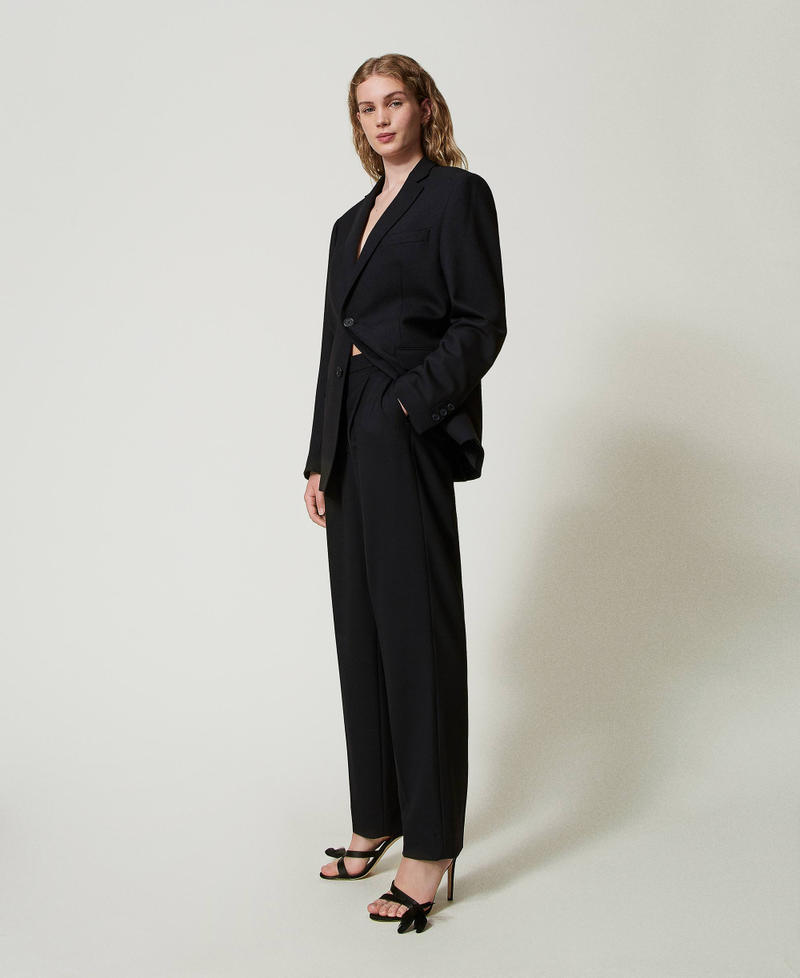 Scee by twin set Pantaloni in serge misto lana Negozi Online