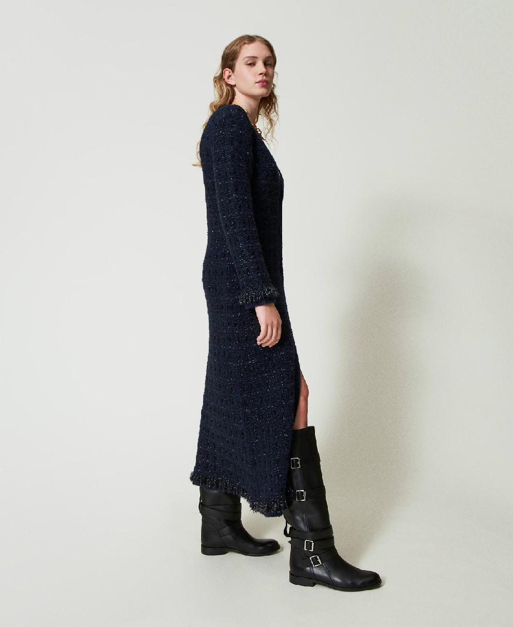 Scee by twin set Cardigan lungo jacquard check Offerte