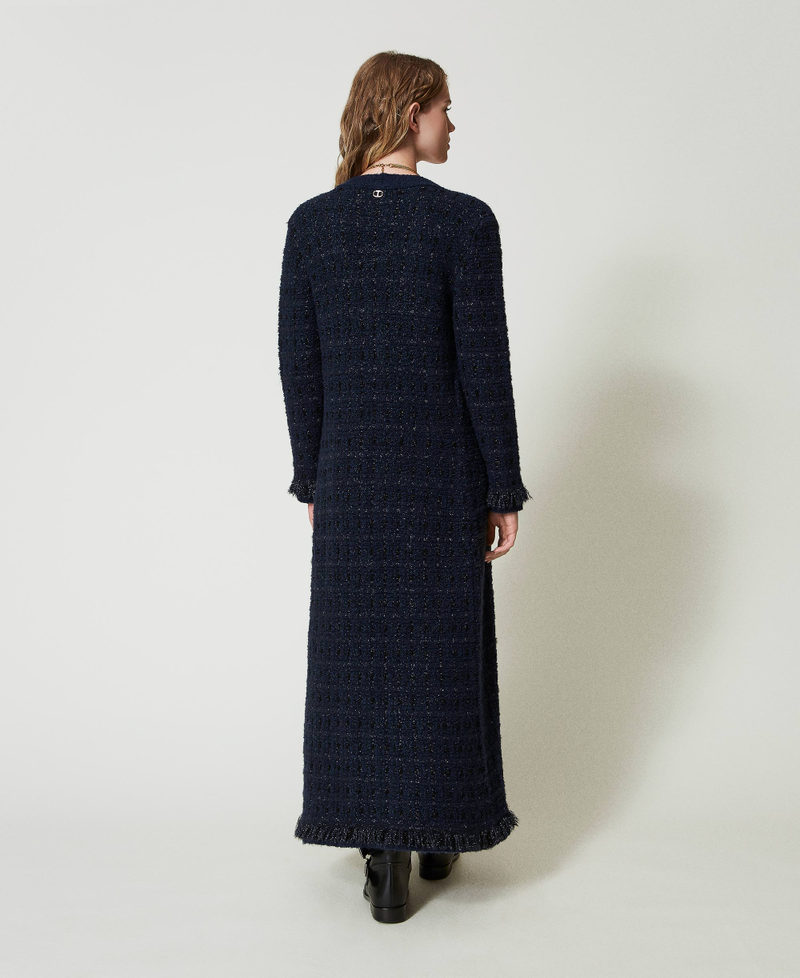Scee by twin set Cardigan lungo jacquard check Offerte