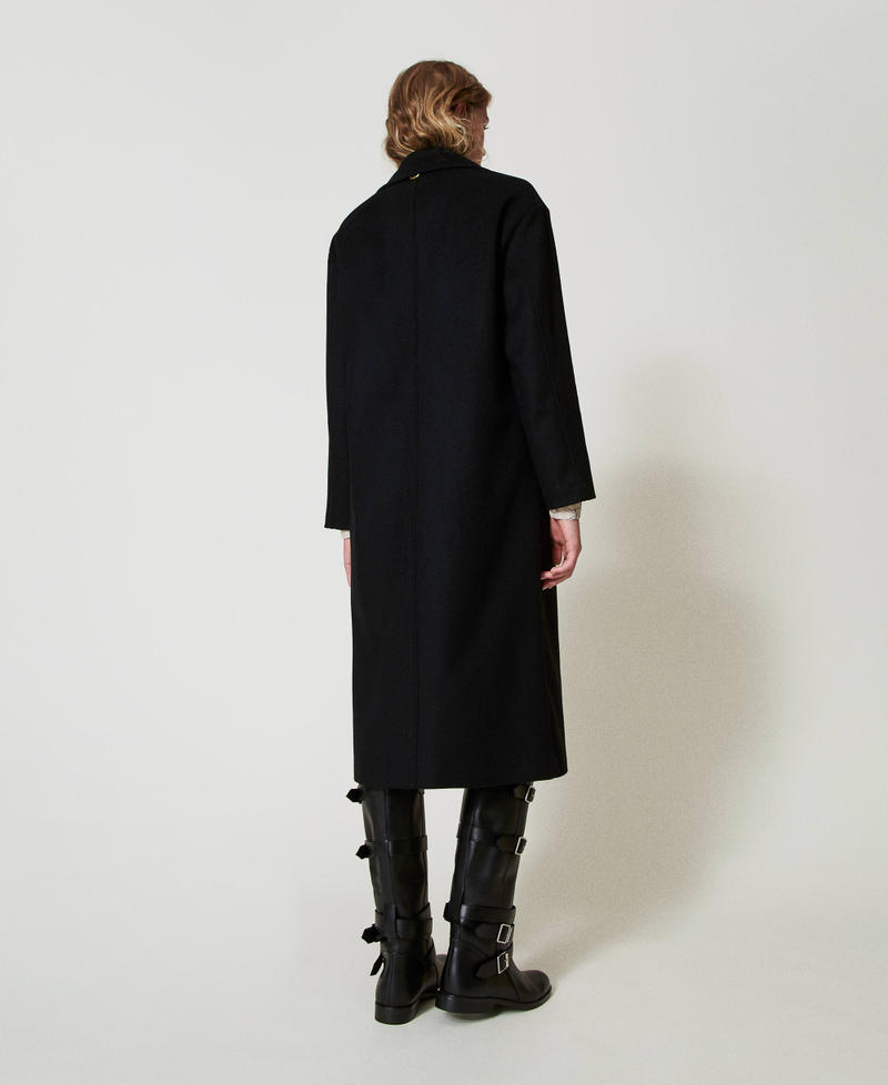 Scee by twin set Cappotto di linea morbida in misto lana Moda