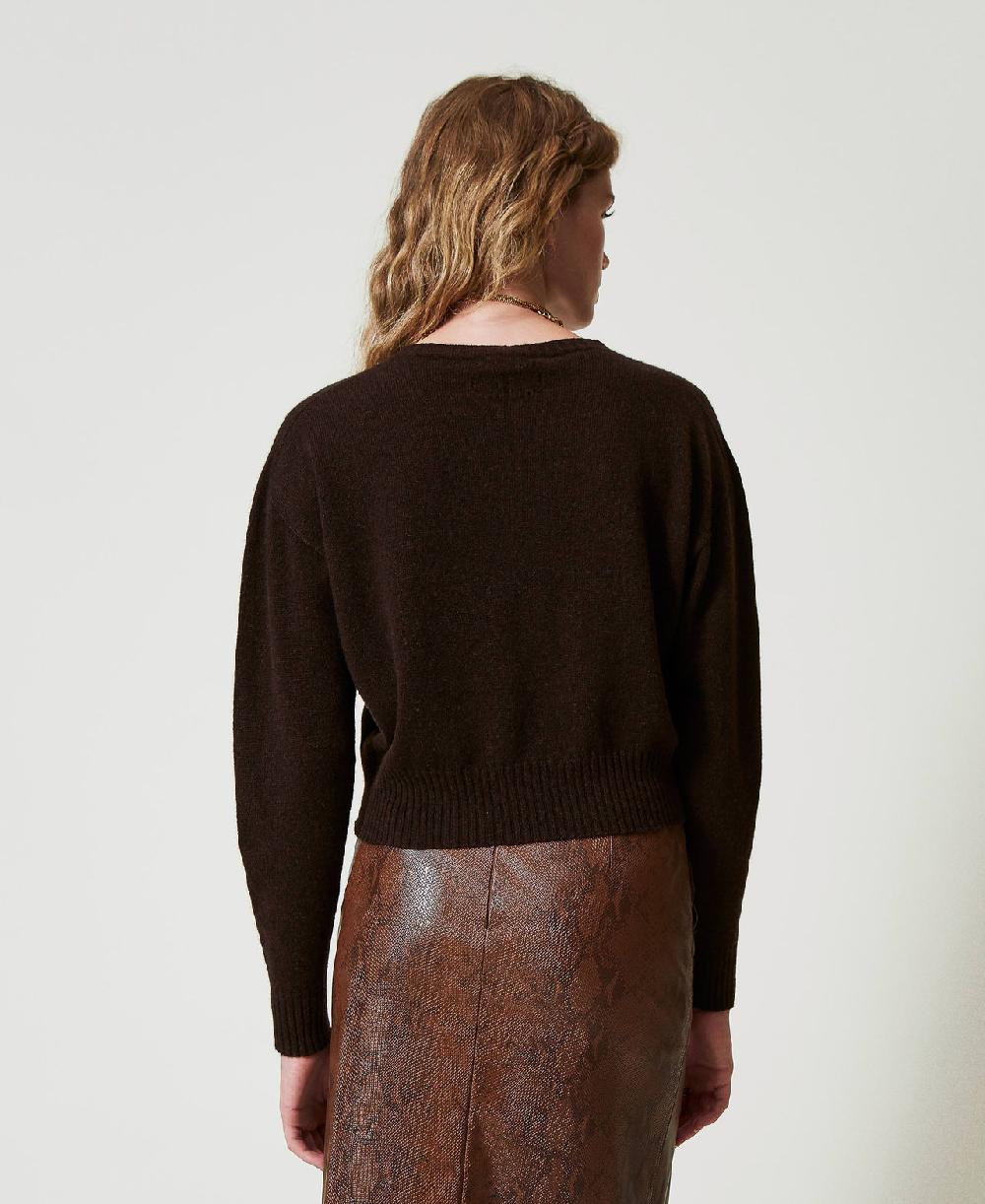 Scee by twin set Maglia girocollo in eco-cashmere Prezzo di fabbrica
