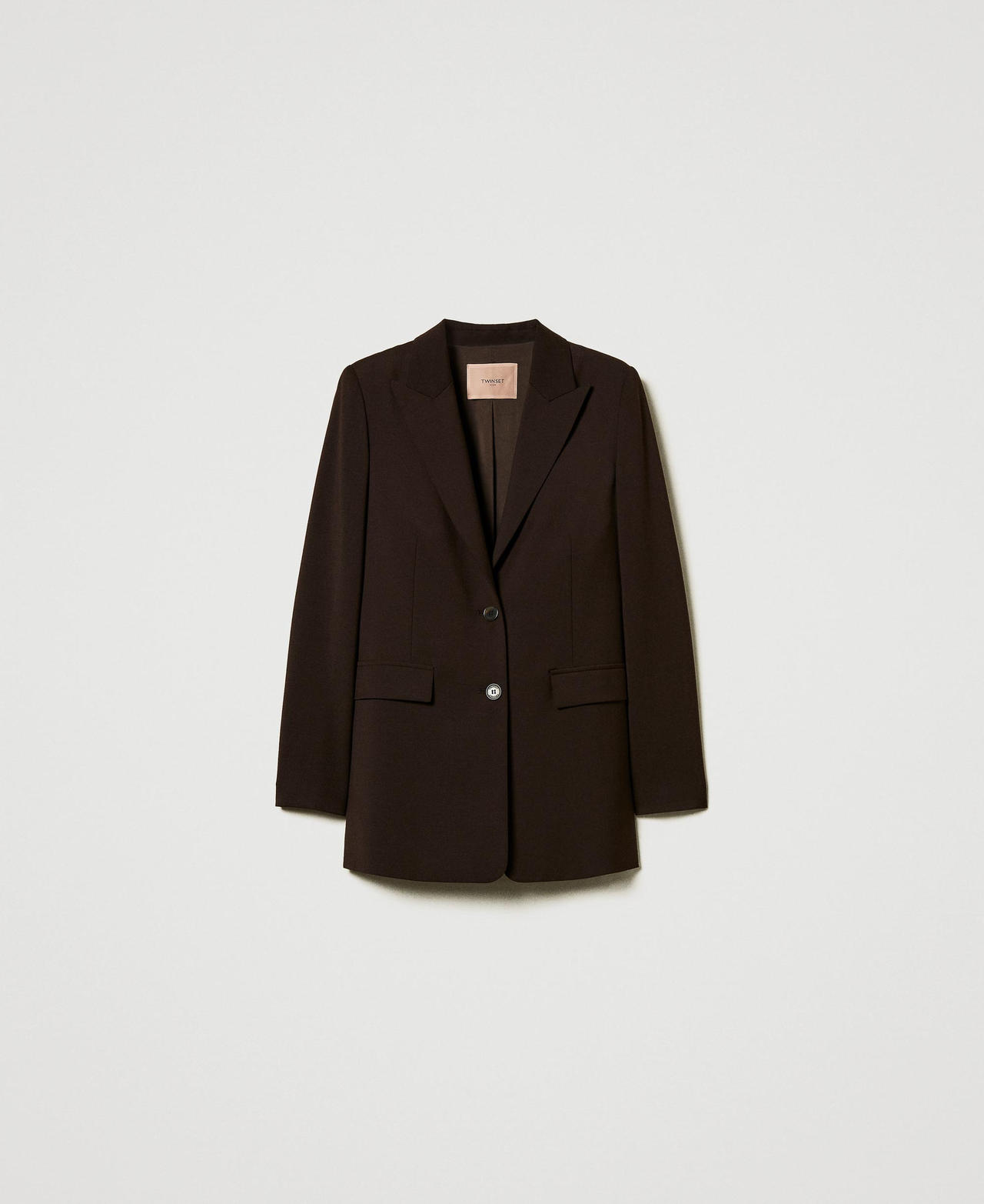 Scee by twin set Giacca blazer in lana stretch Latest fashion