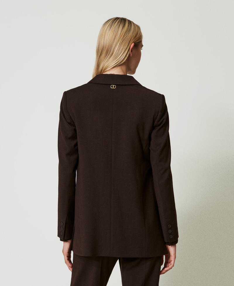 Scee by twin set Giacca blazer in lana stretch Latest fashion