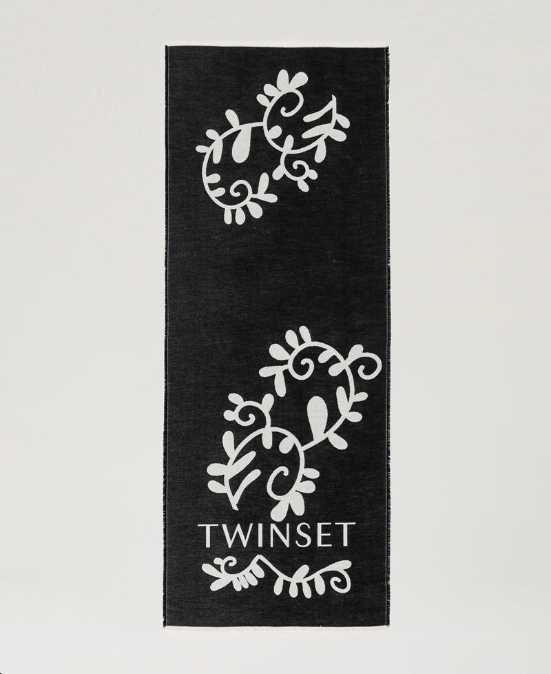 Scee by twin set Sciarpa jacquard con logo Enormi risparmi