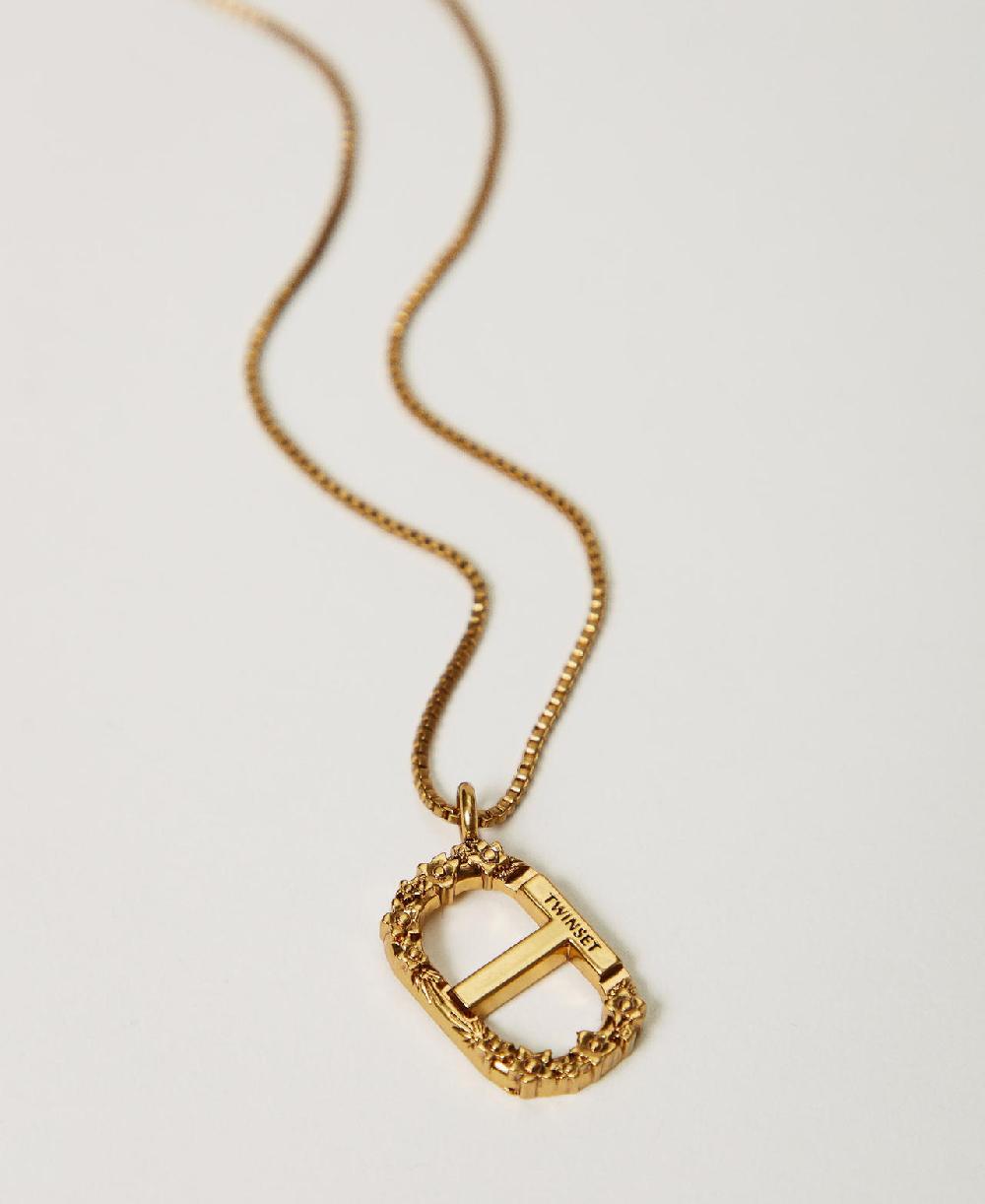 Scee by twin set Collana con Oval T floreale Latest stili